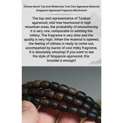 Buddha Stones 108 Mala Beads Tarakan Rare Natural Agarwood Ward Off Evil Spirits Bracelet