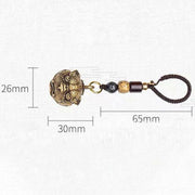Buddha Stones PiXiu Wealth Copper Key Chain Key Chain BS 11