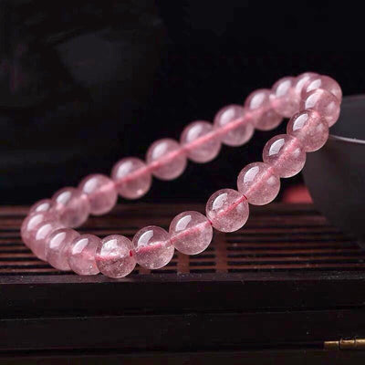 Buddha Stones Natural Rose Quartz Love Caring Bracelet (Extra 35% Off | USE CODE: FS35)