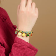 Buddha Stones Tibetan Five God Of Wealth Luck Handcrafted Braid String Bracelet