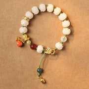 Buddha Stones Natural Bodhi Seed Lotus Pumpkin Bead Peace Harmony Bracelet Bracelet BS 7