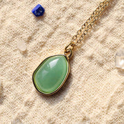 Buddha Stones Natural Green Aventurine Amethyst Rose Quartz Blessing Necklace Pendant Necklaces & Pendants BS 2