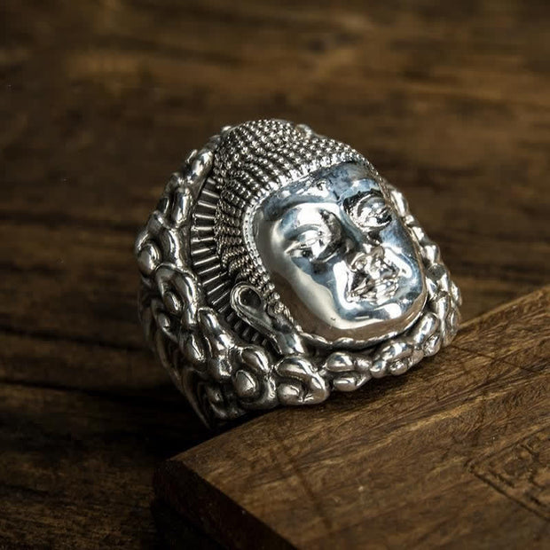 Buddha Stones FengShui Lucky Tathagata Buddha Wealth Ring
