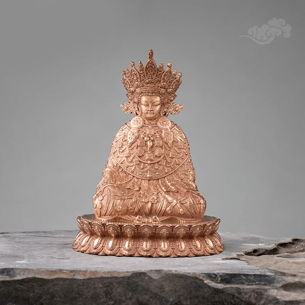 Buddha Stones Shakyamuni Figurine Compassion Handmade Copper Statue Decoration Decorations BS 2