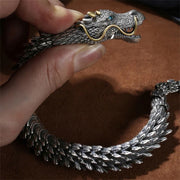 Buddha Stones Nordic Dragon Handmade Amulet Luck Protection Chain Bracelet Bracelet Bangle BS 10