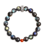 Buddha Stones 12 Chinese Zodiac Moonstone Red Agate Love Positive Bracelet Bracelet BS 9