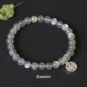12 Constellations of the Zodiac Moonstone Charming Bracelet Bracelet BS Gemini