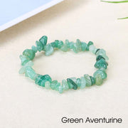 Natural Irregular Shape Crystal Stone Warmth Soothing Bracelet Bracelet BS Green Aventurine