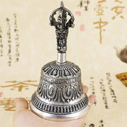 Buddha Stones Tibetan Meditation Bell and Vajra Dorje Copper Decoration Set Buddhist Supplies BS 1