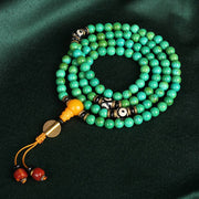 Buddha Stones Tibetan Turquoise Mala Balance Necklace Bracelet Bracelet BS 2