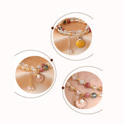 Buddha Stones Natural Various Crystal Stone Bead Pearl Shell Healing Bracelet Bracelet BS 7
