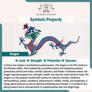 Buddha Stones Year of the Dragon Gold Foil Liuli Glass Bead Luck Bracelet