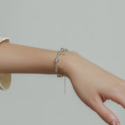 Buddha Stones Moonstone Positive Charming Chain Bracelet Bracelet BS 10