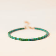 Buddha Stones Turquoise Beaded Friendship Strength Chain Bracelet Bracelet BS main