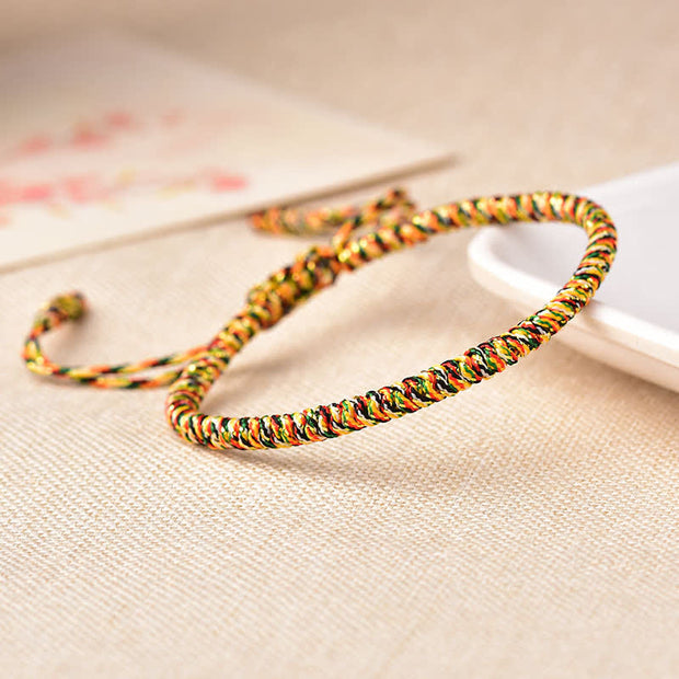 Buddha Stones Tibetan Lucky 3 Combination Sets Red String Bracelet