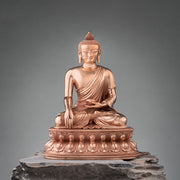 Buddha Stones Gautama Shakyamuni Buddha Figurine Serenity Copper Statue Home Decoration Decorations BS 30*24*17cm