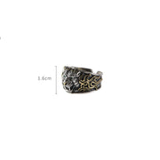 Buddha Stones Vintage Tiger Healing Luck Adjustable Ring