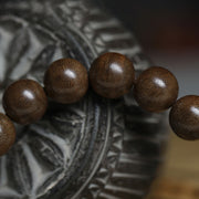 Buddha Stones Chinese Zodiac Natal Buddha Kalimantan Agarwood Red Agate Amber 925 Sterling Silver Bracelet