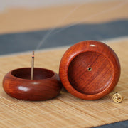 Buddha Stones Rosewood Meditation Healing Incense Burner Decoration