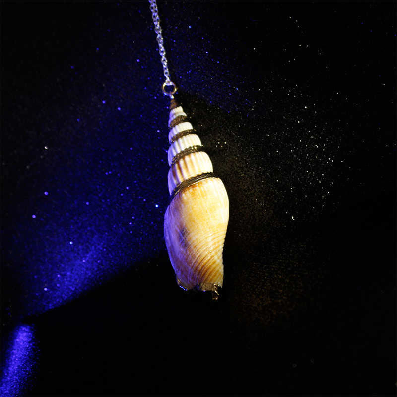 Sea Shell Lucky Buddha Stones Natural Shankha Conch Shell Seashell Lucky Necklace Pend ...
