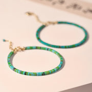 Buddha Stones Turquoise Beaded Friendship Strength Chain Bracelet Bracelet BS 2