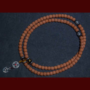 Buddha Stones Tibet 108 Mala Beads Rudraksha Bodhi Seed Chinese Zodiac Natal Buddha Wealth Charm Bracelet Mala Bracelet BS 1