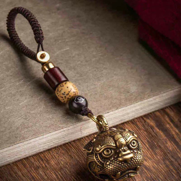 Buddha Stones PiXiu Wealth Copper Key Chain Key Chain BS 5