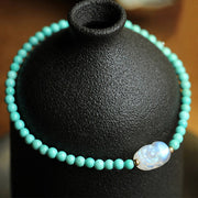 Buddha Stones Turquoise Moonstone PiXiu Protection Strength Bracelet Bracelet BS 5