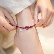 FREE Today: May You Be Healthy and Safe Cinnabar Bracelet Anklet FREE FREE 3