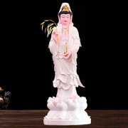 Buddha Stones Chenrezig Bodhisattva Avalokitesvara Figurine Harmony Resin Statue Home Decoration Decorations BS 7