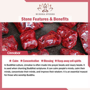Buddha Stones Four Leaf Clover Five-petal Flower Cinnabar Blessing Red String Bracelet Bracelet BS 19