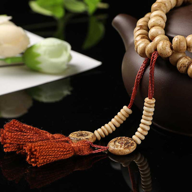 Tibetan Yak Bone Mala Strength Bracelet – buddhastoneshop