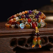 Buddha Stones The 108 Quartz Healing Mala Bracelet Bracelet BS Quartz