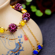 Buddha Stones Tibetan Garnet Calm Bracelet Bracelet BS 2