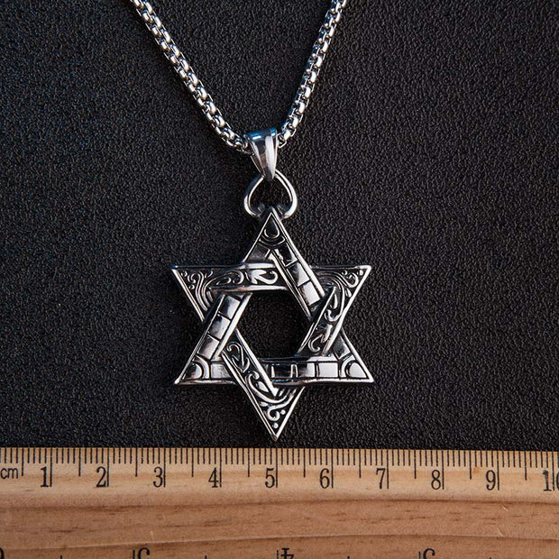 Buddha Stones Star of David Protection Necklace Pendant Necklaces & Pendants BS 3