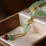 925 Sterling Silver Natural Jade Butterfly Abundance Bracelet (Extra 30% Off | USE CODE: FS30) Bracelet BS 9