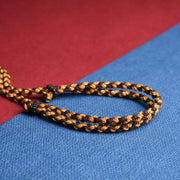 Buddha Stones Tibetan Handmade King Kong Knot Om Mani Padme Hum Prayer Wheel String Necklace Pendant Necklaces & Pendants BS 6