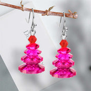 Buddha Stones Various Crystals Christmas Tree Amethyst Peace Healing Drop Earrings Earrings BS 18