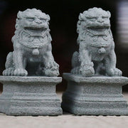 Buddha Stones Lion Fu Foo Dogs Elephant Ward Off Evil Blessing Home Decoration Decoration BS 5