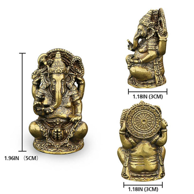 Buddha Stones Ganesh Ganpati Elephant Statue Wealth Home Decor Decorations BS 5