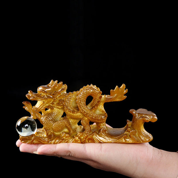 Buddha Stones Year Of The Dragon Color Changing Resin Horse Luck Tea Pet Home Figurine Decoration Decorations BS 3