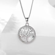Buddha Stones 925 Sterling Silver The Tree of Life Unity Necklace Pendant Necklaces & Pendants BS 6
