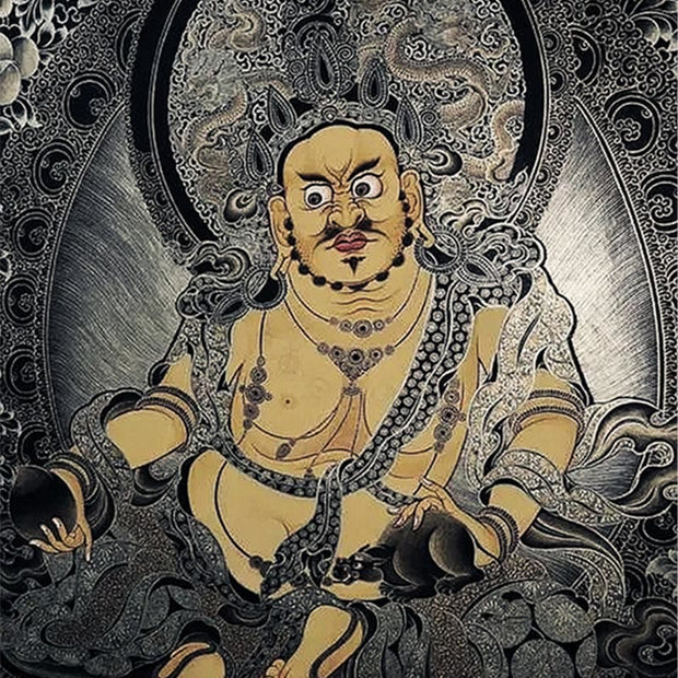 Buddha Stones Natural Gold Sheen Obsidian Tiger Eye Wealth Tassel Bracelet