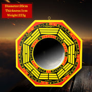 Buddha Stones Feng Shui Bagua Map Balance Living Room Energy Map Mirror Bagua Map BS 7 IN Concave Mirror Yellow