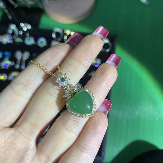 FREE Today: The Abundance Green Jade Balance Necklace Pendant