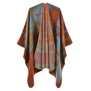 Tibetan Orange Shawl Warm Cloak Scarf Tibetan Shawl BS 16