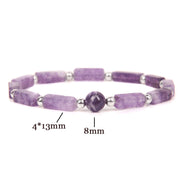 Buddha Stones Natural Crystal Amethyst Tiger Eye Spiritual Balance Bracelet Bracelet BS 3