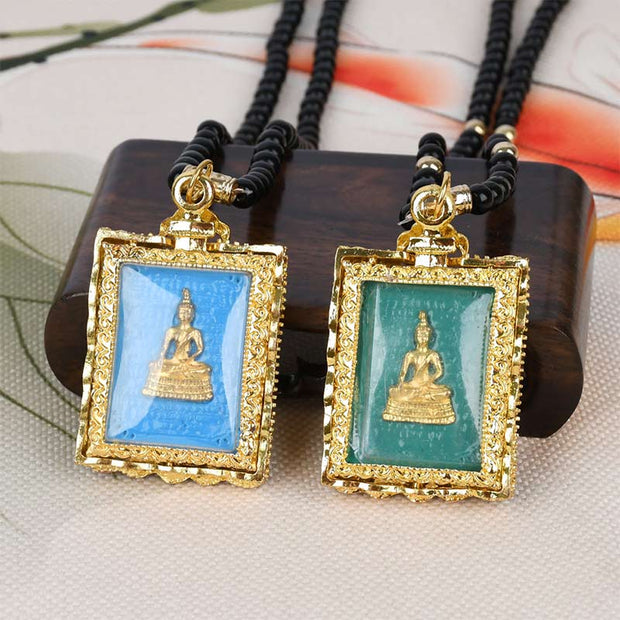 Obsidian Buddha Serenity Pendant Necklace (Extra 30% Off | USE CODE: FS30) Necklaces & Pendants BS 5