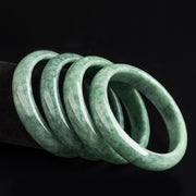 Buddha Stones Natural Jade Luck Wealth Bangle Bracelet Bracelet BS 10