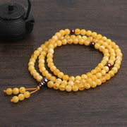 108 Beads Natural Amber Red Agate Balance Bracelet Mala Mala Bracelet BS 5